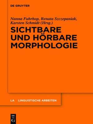 cover image of Sichtbare und hörbare Morphologie